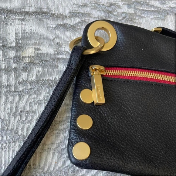 Hammitt Los Angeles Nash Crossbody Clutch Black Leather - Picture 2 of 5